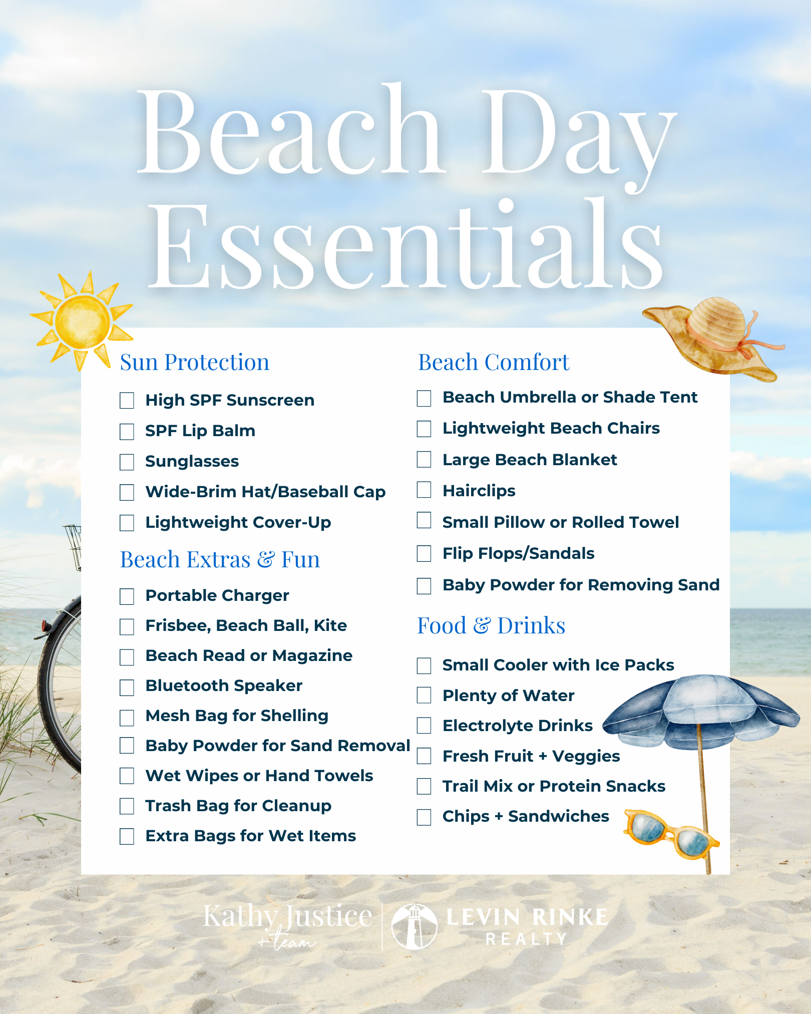 Beach Day Essentials Graphic