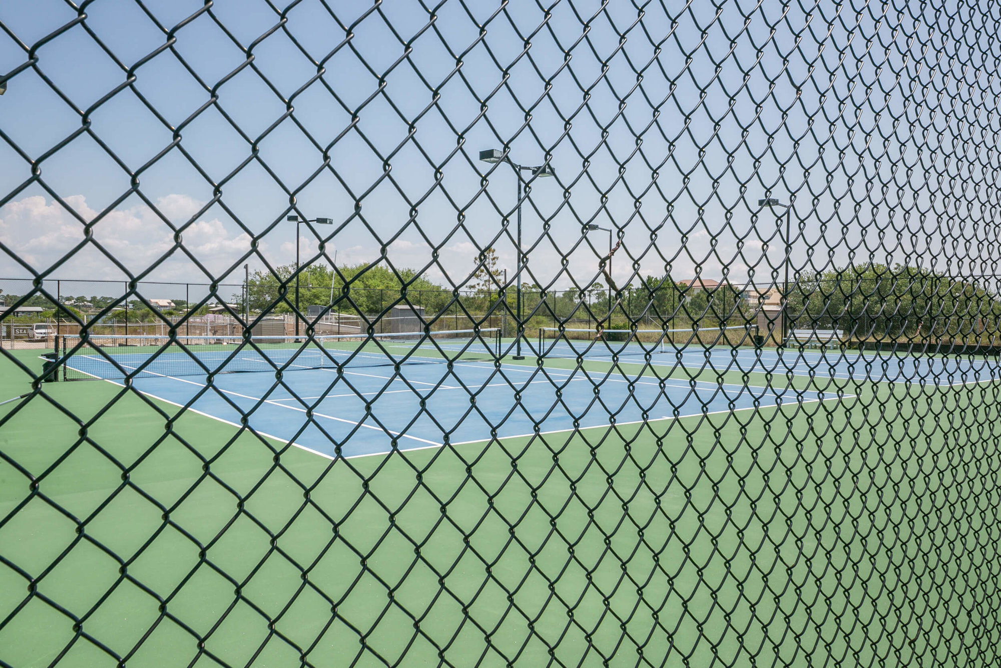 Seafarer condos in Perdido Key tennis courts